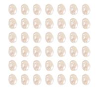 BB Beadthoven - 100 perle d'acqua dolce coltivate in modo naturale, perline barocche, due lati, perline lucide per lavori artigianali, collane, bracciali, creazione di gioielli, bianco panna