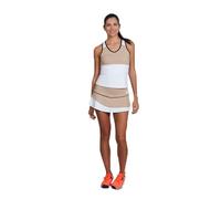 BB by Belén Berbel Maglietta Kali Beige Donna - Sportiva per paddle, Tennis, Pickleball e Palestra, Abbigliamento tecnico leggero, traspirante ed elastico, bianco, M