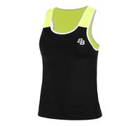 BB by Belen Berbel Shanghai Canottiera Donna - Nero, Giallo Neon M