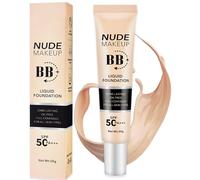 BB Cream,Crema BB Per La Protezione Solare,BB Cream Fondotinta Viso 3 in 1,Effetto Anti Invecchiamento,Minimizza le Imperfezioni e Dona una Pelle Levigata e Nutrita,30 ml(SPF 51+++,Naturale)