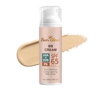 BB Cream Glow, SPF 65+ Nourishing Cosmetic, Moisturizing Foundation Aid with Smooth Texture, Long Lasting Makeup Tool with Finish, Modern Beauty Accessory 1.73x1.73x5.43 inches