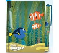 BB Designs Finding Dory Journal & Pen Set in Gift Box Regalo, PU, Blue, Small