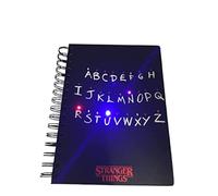 BB Designs Quaderno A5 Stranger Things con LED - Quaderno ad anelli