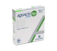 BB FARMA Srl MEDICAZIONE IN HYDROFIBER E IONI ARGENTO AQUACEL AG+ EXTRA 10X10 CM 10 PEZZI
