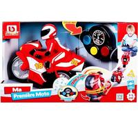 BB Junior First RC 95001R 95001R - Moto Rossa telecomandata con Manubrio per Pilota - Suoni realistici - Sviluppa creatività e immaginazione a Partire da 2 Anni - 95001R