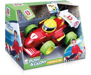 BB Junior Push Glow Automobile Giocattolo Formula Fun Rosso Auto Luce Suono