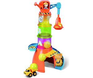 BB Junior Set Giochi 16-88605 Stacking Crane 5in1 Incl. Volvo Ribaltabile 9cm