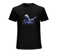 BB King Stage PIC Image Worldwide Tour Men's T-Shirt Unisex Black Cotton Print Tee Shirts L