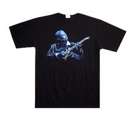 BB King Stage PIC Image Worldwide Tour Men's T-Shirt Unisex Black Cotton Print Tee Shirts XL