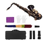 BB Tenor Saxophone Sax Brass Body Black Nickle Plated Golden Keys Con Custodia Per Scollo Per Scollo A Spazzola Per Spazzola Kit principianti sax
