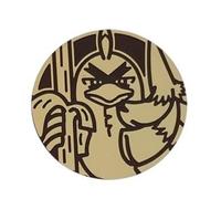 BB-Toy-Trades Compatibile con carte da collezione Pokemon Pin Flipping Coin Shiny Trading Card Moneta con BB-Toy-Trades Protezione spedizione (Lauchzelot Gold)