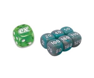 BB-Toy-Trades Compatibile con PKM TCG Elite Top Trainer Set di dadi con marchio BB-Toy-Trades Protezione spedizione - Carmigiano e viola - Violenza del tempo - Foglia di ferro