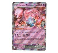 BB-Toy-Trades compatibile con Pokemon Team Rocket Mewtwo ex SVP205 Carminio & Porpora Rivali Eterni Black Star Promo Carta - TEDESCO - Singola carta Fullart Holo + Toploader