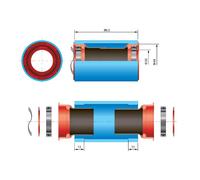BB30 Staffa inferiore pressa adatta 30 mm per per per for fsa compatibile per