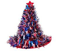Bbajszx Accattivanti decorazioni per costumi con cappello a stella patriottica da 38 cm, perfette per decorazioni per le festività nazionali e cappelli per festival foto gruppo