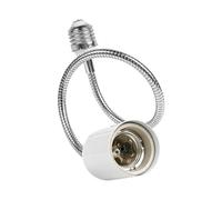 Bbajszx Adattatore Flessibile a Collo Cigno con prolunga Presa, 18cm | Prolunga Portalampada in Ceramica per Posizionamento Plafoniera