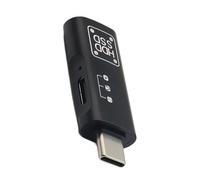 Bbajszx Adattatore OTG per trasferimento Dati Tipo C con Porta USB A e Porta Alimentazione da 5 V, convertitore in Alluminio per dispositivi Portatili Adattatore OTG Tipo C Convertitore Dati