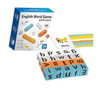 Bbajszx Blocchi Lettere Grandi Gioco ortografia Parole Inglesi Giocattolo per l ' educazione precoce attività Gruppo per Bambini Gioco ortografia prescolare