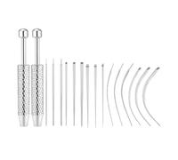 Bbajszx Cambio gioielli per la casa per portatori piercing, strumenti guida in acciaio inossidabile Pinzette con forme dritte miste Aiutante per cambio quotidiano dei piercing Guida per la