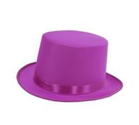 Bbajszx Cappello a cilindro in stile mago Pratico accessorio cosplay in poliestere per spettacoli teatrali e feste in costume Halloween Cappello da pescatore alla