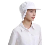 Bbajszx Cappello da chef con per capelli, White MESH TOP HAT