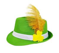 Bbajszx Cappello derby alla con abbellimento piume Cappelli da ballo retrò Costume cosplay Adatto per matrimoni e festival Cappello a secchiello in tessuto traspirante