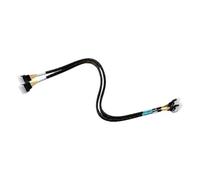 Bbajszx Cavo Collegamento Server SFF-8654 8I da 65 cm con Guaina Intrecciata, Struttura Incrociata per la Manutenzione della Workstation, estremità dritte, terminali coperti, unità Singola