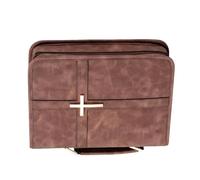 Bbajszx Custodia per Libro Preghiere con Manico, Organizer in PU per Le Scritture, culto, la casa e la Lettura Quotidiana Borsa per l ' Uso, Organizer per culto, Custodia per la Lettura, per del