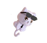 Bbajszx Gancio montaggio a tema gatti per organizzare chiavi e accessori Portaoggetti in plastica per appendiabiti da cucina per piccoli oggetti