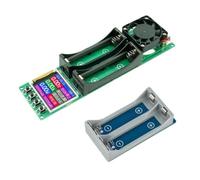 Bbajszx Misuratore Batteria con Ingresso USB per Celle, capacità Due alloggiamenti e Tester Resistenza Interna con Vassoio espansione 21700 e Doppio Slot per Schermo a Colori