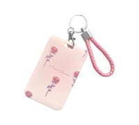 Bbajszx Protezione per custode della carta resistente, Many roses | Organizzatori porta carte flessibili in plastica per organizzare le credenziali del campus, buoni pasto e pass