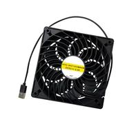 Bbajszx Ventola silenziosa alimentata Tramite USB da 120 mm per Modem Router Computer Desktop e Vari dispositivi digitali Ventola USB a Basso Rumore
