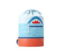 Bbajszx Zaino per piscina con tasca frontale con cerniera, zone umide e asciutte, contenitore separato per sandali per i giorni viaggio lezione nuoto Borsa organizer per piscina Zaino per riporre