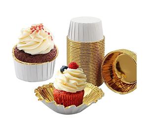 Bbaoo Fodere Per Cupcake, 50 Pezzi Pirottini Per Muffin e Cupcake, Cupcake Pirottini Carta, Pirottini Per Cupcake, Ottimo Per Cupcakes, Compleanni, Matrimoni, Feste di Natale