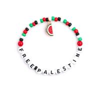 BBASILIYSD Braccialetto anguria Palestina, anguria perline braccialetto, anguria braccialetto bracciale, anguria Wristband Mel Beads Fruit