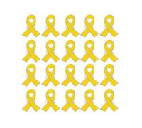 BBASILIYSD Portali Pin, Metallo Giallo Cancro Nastro Pin Ostaggio Israeliano Pin Supporto Salute Spille Campagna Consapevolezza Charit Mentale