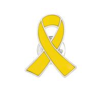 BBASILIYSD Portarli Pin, Metallo Giallo Cancro Nastro Pin Ostaggio Israeliano Pin Sostegno Campagna di sensibilizzazione mentale Charit Pins Salute