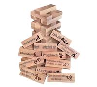 BBASILIYSD Super Naughty Block Tower Game,48Pcs Blocks Giochi per coppie,San Valentino Tumbling Stacking Tower Blocks Couple Gam Game,Divertente