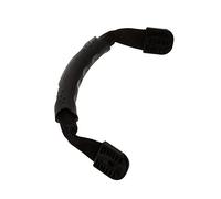 BBAUER 2 maniglie nere per il trasporto con hardware, impugnatura morbida, fettuccia in nylon, 2,5 cm x 30 cm, compatibili con biciclette, autovetture, moto, scooter, SUV, moto d'acqua