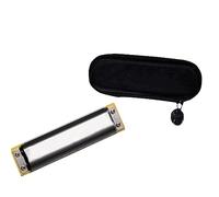 BBAUER armonica a bocca armonica cromatica Armonica a 10 fori, 20 toni, tre ottave, diverse modalità adatte per adulti, studenti e principianti(Color:A)
