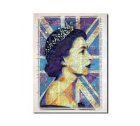 BBAUER Elisabetta II Regina Poster Moda Arte della parete Elisabetta II Regina Stampe Moderne su tela Pittura Elisabetta II Regina Immagine Home Decor 50x70 cm Senza cornice