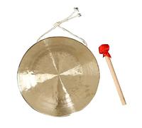 BBAUER gong tibetano tibetano percussion batteria 36-80 cm Include il tono brillante di gong, bacchette e corde per il trattamento del suono, la meditazione e lo yoga(Color:80cm,Size:)