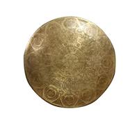 BBAUER gong tibetano tibetano percussion batteria Big Causeway Copper Sound Relax of Meditation Music Music Snaping Six Characters Mantra Planet Causeway(Color:B,Size:60cm)