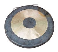 BBAUER gong tibetano tibetano percussion batteria Il gong di apertura da 35-80 cm è molto adatto per la terapia del suono, la famiglia o il gong per la meditazione in ufficio(Color:55cm,Size:)