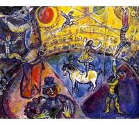 BBAUER Marc Chagall Poster Il Cavallo del Circo Pittura su tela Marc Chagall Arte astratta da parete Marc Chagall Stampe per la decorazione domestica Immagini 50x70 cm Senza cornice