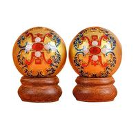 BBAUER palline massaggio pallina antistress palline cinesi Palline cinesi di Baoding Palline da massaggio per esercizi manuali con carillon regalo per genitori(Color:A,Size:)