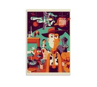 BBAUER Poster decorativo da parete a tema anime Toy Story su tela, stampa moderna, per camera da letto, 20 x 30 cm