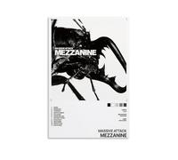 BBAUER Poster decorativo da parete su tela, motivo: Mezzanine Massive Attack, stampa moderna, per camera da letto, 20 x 30 cm