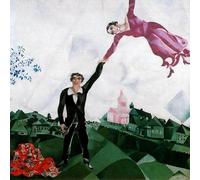 BBAUER Poster su Tela Marc Chagall La Passeggiata Pittura Astratta Tela Arte della Parete Marc Chagall Stampe per la Decorazione Domestica 60x60 cm X 1 Senza Cornice