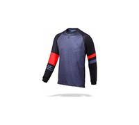 Bbb answitchback maglia mtb a maniche lunghe grigio nero rosso
